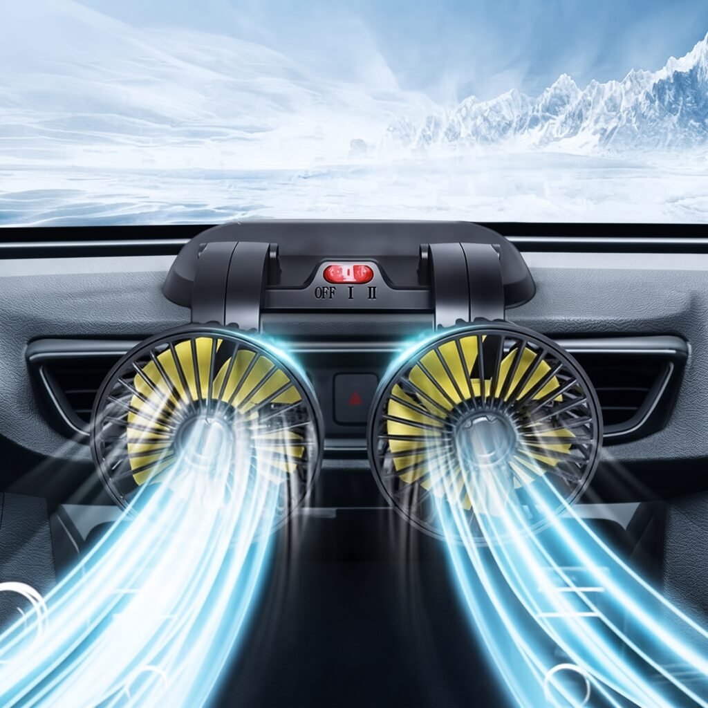 Double Headed Vehicle Fan (CIC922)