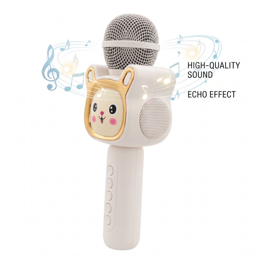 Cute Cartoon Wireless Karaoke Microphone
