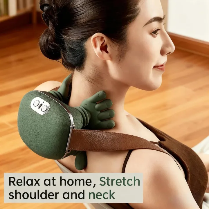 Smart Finger Pressure Neck Massager Electric With Finger Pressure Simulation For Relaxation And Relief