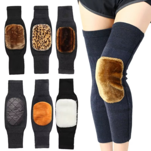 1 Pair Cashmere Winter Knee Brace Thermal Leg Knee Warmer Sleeve Unisex Wool KneePad Support for Joint Pain Tendonitis Arthritis